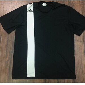 Adidas Climalite Black Short Sleeve T Shirt Men's Size Large Chest 42"